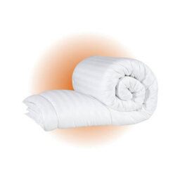 MHG Living 10.5 Tog All Season Duvet - Hypoallergenic Stripe Microfibre, Soft, Breathable & Machine Washable - Double