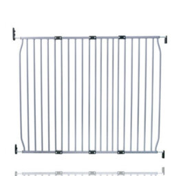 Bettacare Screw Fit Metal Dog Gate, Grey, 130Cm - 140Cm - thumbnail 1