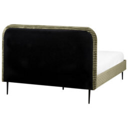 Beliani Bed Corduroy Flayat 140 X 200 Cm (Eu Double) Green - thumbnail 7