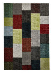 Grey/multi Rug, Stain-Resistant Rug, Geometric Rug, Modern Handmade Rug For Bedroom, & Dining Room-120Cm X 170Cm - thumbnail 3