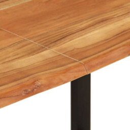 Berkfield Industrial Dining Table 140X70X76 Cm Solid Acacia Wood - thumbnail 7