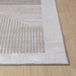 Livabliss Lustro-Modern Grey Beige Off-White Graphic Living Dining Bedroom Rug 80 X 150 Cm Easy Care, Non Shedding - thumbnail 5