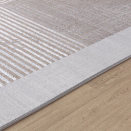 Livabliss Lustro-Modern Grey Beige Off-White Graphic Living Dining Bedroom Rug 80 X 150 Cm Easy Care, Non Shedding - thumbnail 3