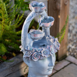 Primrose Freyja Tiered Cascading Water Feature Fountain With Led Lights H80Cm - thumbnail 6