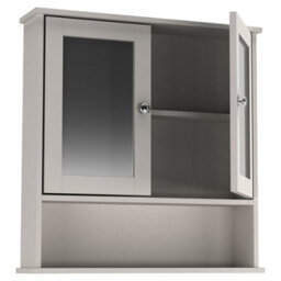 Urbn-Living Urbnliving 69Cm Length 3Pc Bathroom Wood Unit Under Sink Cabinet Mirror Cupboard Toilet Paper Dispenser White - thumbnail 4