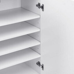 Furniture in Fashion Aspen High Gloss Shoe Cabinet With 2 Doors 1 Drawer In White - thumbnail 8