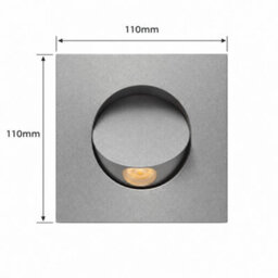 Ultra Beam Lighting Ultrabeam 3 Watt Led Square Silver Recessed Wall Or Headboard Reading Lamp - thumbnail 8
