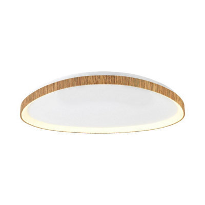 Luminosa Lighting Luminosa Niseko Triangular Ceiling 61Cm 48W Led, 3000K, 2900Lm, Wood, 3Yrs Warranty - image 1