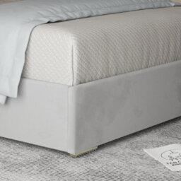 George Upholstered Soft Velvet Metal Designer Bed Frame - thumbnail 4
