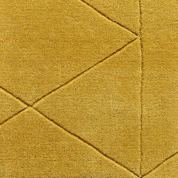Kasbah Kb2025 Geometric Wool Rugs In Ochre Yellow - 120X170Cm - thumbnail 3