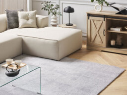 Beliani Shaggygy Rug Demre Light Grey 140 X 200 Cm - thumbnail 2
