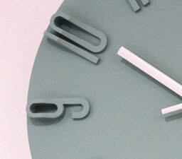 Designo Green Wall Clock 30 Cm - Silent Non Ticking 3D Raised Numbers Minimalist Art Deco Gift - thumbnail 5