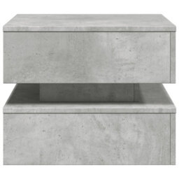 Vidaxl Coffee Table With Led Lights Concrete Grey 50X50X40 Cm - thumbnail 8