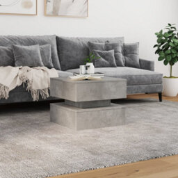Vidaxl Coffee Table With Led Lights Concrete Grey 50X50X40 Cm - thumbnail 4