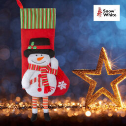 Long Leg Snowman Design Christmas Stockings 54Cm - thumbnail 4