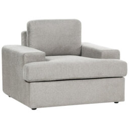 Beliani Living Room Set 4 Seater Alla Fabric Light Grey - thumbnail 7