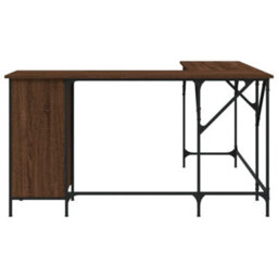 Berkfield Desk Brown Oak 141X141X75 Cm Engineered Wood - thumbnail 4