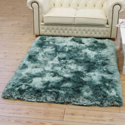 Aqua Handmade , Luxurious , Modern , Plain , Shaggy , Sparkle Easy To Clean Rug For Living Room, Bedroom - 70Cm X 140Cm - thumbnail 5