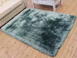 Aqua Handmade , Luxurious , Modern , Plain , Shaggy , Sparkle Easy To Clean Rug For Living Room, Bedroom - 70Cm X 140Cm - thumbnail 3