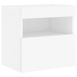 Walplus 7 Piece Tv Wall Cabinet Set With Led Lights White - thumbnail 9