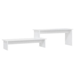 Berkfield Tv Cabinet White 180X30X43 Cm Engineered Wood - thumbnail 2