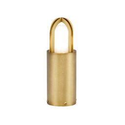 Luminosa Lighting Elstead Paignton Outdoor Pedestal Light Antique Brass, Ip55 - thumbnail 1