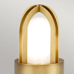 Luminosa Lighting Elstead Paignton Outdoor Pedestal Light Antique Brass, Ip55 - thumbnail 2