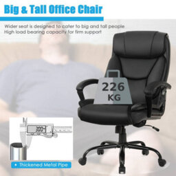 Costway Executive Chair 6 Point Massage 360 Swivels Adjustable High Back Office Chair - thumbnail 6