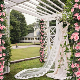 Artificial Rose Garlands, Tendrils, 4 Pieces (70 Cm) In Artificial Silk, Flower Garlands For Home, Office, (Pink) - thumbnail 5