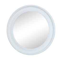 Melody Maison Large Round Vintage White Wall Mirror 80Cm X 80Cm - thumbnail 9