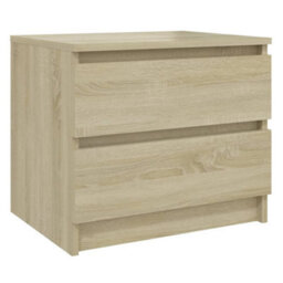 Berkfield Bed Cabinets 2 Pcs Sonoma Oak 50X39X43.5 Cm Engineered Wood - thumbnail 3