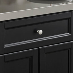 Sobuy Kitchen Island Rolling Kitchen Storage Trolley With Extendable Worktop Bar Island Metal Worktop , Fkw71-Ii-Sch - Black - thumbnail 9