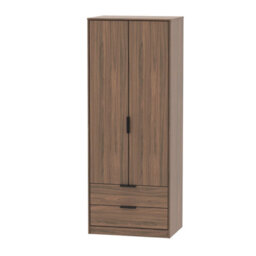 Fuji 2 Door 2 Drawer Wardrobe In Carini Walnut (Ready Assembled) - thumbnail 7