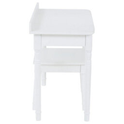 Orsina Childrens Dressing Table And Chair, Crisp White Dressing Table With Mirror, Body Posture Vanity Chair - thumbnail 4