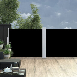 Walplus Retractable Side Awning Garden Sun Shade Canopy Gazebo For Back Door, Porch, Patio Black 140X1000 Cm - thumbnail 1
