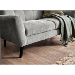 Julian Bowen Monza Upholstered 2 Seater Sofa - Grey Chenille - thumbnail 8