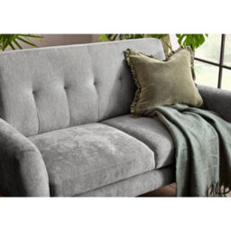 Julian Bowen Monza Upholstered 2 Seater Sofa - Grey Chenille - thumbnail 5