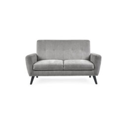 Julian Bowen Monza Upholstered 2 Seater Sofa - Grey Chenille - thumbnail 3