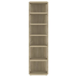 Berkfield Shoe Cabinets 2 Pcs Sonoma Oak 27.5X27X102 Cm - thumbnail 5
