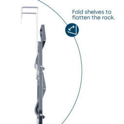 Livivo Over Door Towel Holder Rack Chrome 4 Tier Storage - thumbnail 8