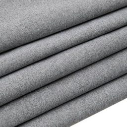 Living And Home Light Gray 2-Piece Blackout Double-Sided Linen/linen-Like Curtain Set, 168Cm X 229Cm - thumbnail 7