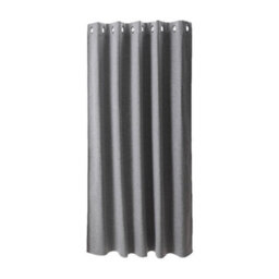 Living And Home Light Gray 2-Piece Blackout Double-Sided Linen/linen-Like Curtain Set, 168Cm X 229Cm - thumbnail 4