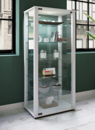Vcm Wood Glass Showcase Collection Display Case Kavisa L - thumbnail 3