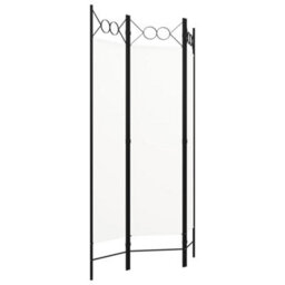 Berkfield Practical 3-Panel Room Divider Cream White 120X180 Cm - thumbnail 3