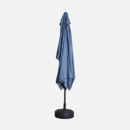 Sweeek - 2X3M Rectangular Centre Pole Parasol Touquet Grey Blue - thumbnail 3