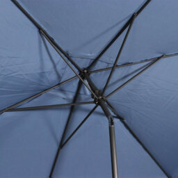 Sweeek - 2X3M Rectangular Centre Pole Parasol Touquet Grey Blue - thumbnail 5
