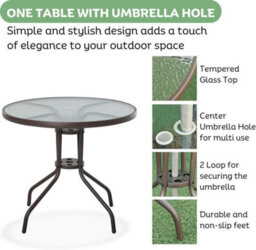 Marco Paul 6Pc Garden Patio Furniture Set - thumbnail 7