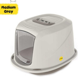 Cat Centre.Direct Cat Centre Medium Grey Galaxy Detachable Hooded Litter Tray With Carbon Filter - thumbnail 6