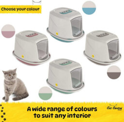 Cat Centre.Direct Cat Centre Medium Grey Galaxy Detachable Hooded Litter Tray With Carbon Filter - thumbnail 4