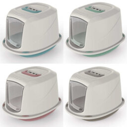 Cat Centre.Direct Cat Centre Medium Grey Galaxy Detachable Hooded Litter Tray With Carbon Filter - thumbnail 9